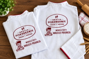 Personalizowane fartuchy z haftem – wyjątkowa realizacja dla małych piekarzy
