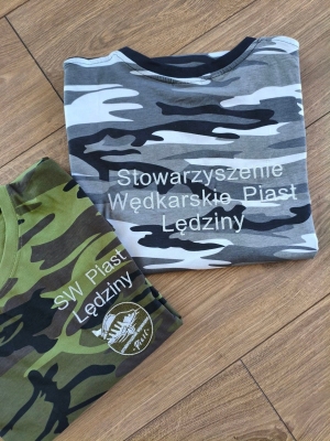 haftowane koszulki dla Stowarzyszenia Wędkarskiego Piast Lędziny