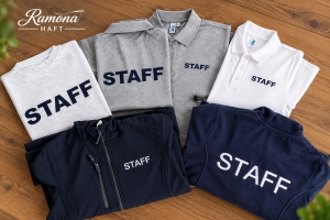 Koszulki STAFF z haftem – personalizowana odzież dla zespołu