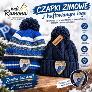 czapki z logo dla hokeistów