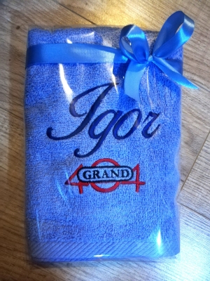 ręcznik niebieski dla dziecka