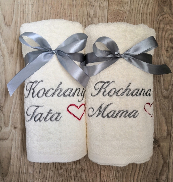 ręczniki na dzień mamy dzień taty matki ojca