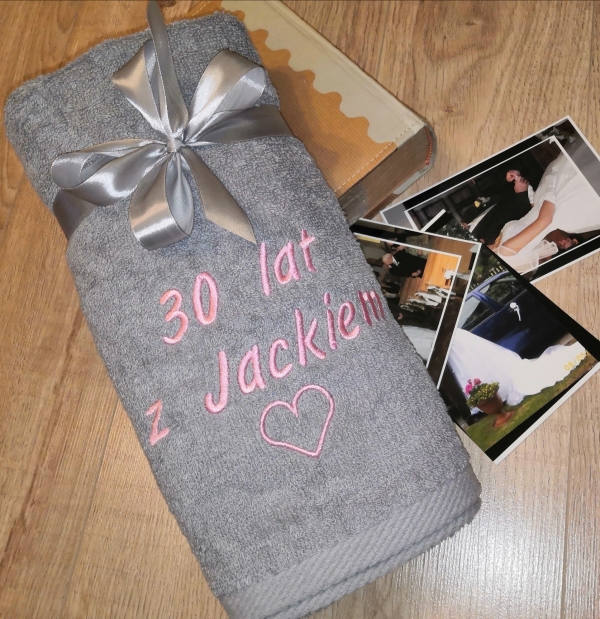 ręcznik na rocznice ślubu