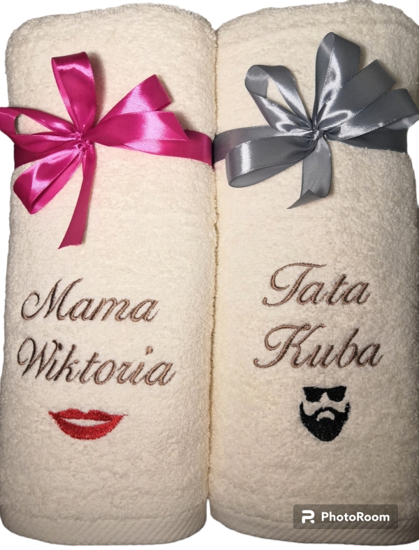 ręczniki na prezent z imionami